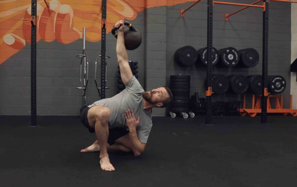 Half kneeling 2025 kettlebell windmill